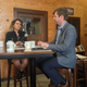 Antonia Gonzales, anchor and producer of “National Native News,” speaks with Matt Ehlman of the Numad Group in Rapid City, S.D. (Bart Pfankuch/Rapid City Journal)